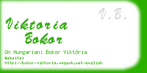 viktoria bokor business card