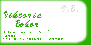 viktoria bokor business card